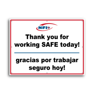 Thank you for working SAFE today!