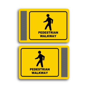 Pedestrian Walkway PVC Sign